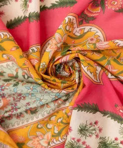 Clearance Sapphire Printed Voile Dupatta Yellow