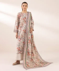 Discount Sapphire Printed Voile Dupatta Beige