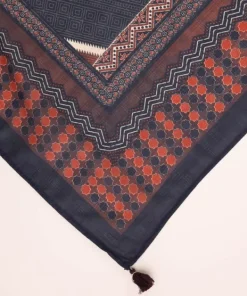 Clearance Sapphire Printed Voile Dupatta Maroon