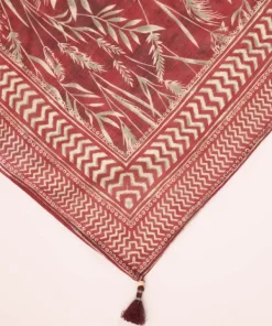 Fashion Sapphire Printed Voile Dupatta Maroon