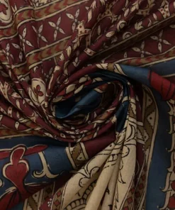 Clearance Sapphire Printed Voile Dupatta Maroon
