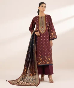 Discount Sapphire Printed Voile Dupatta Maroon