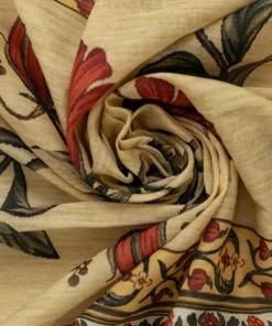 Hot Sapphire Printed Voile Dupatta Black