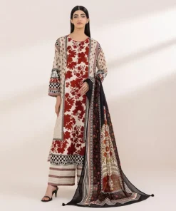 New Sapphire Printed Voile Dupatta Black