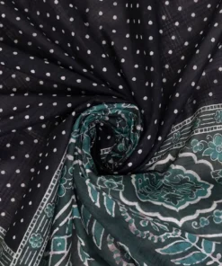 Hot Sapphire Printed Voile Dupatta Green