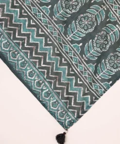 Hot Sapphire Printed Voile Dupatta Green