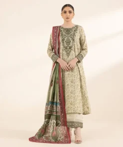 Sale Sapphire Printed Voile Dupatta Green