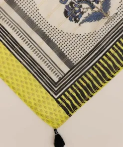 Outlet Sapphire Printed Zari Voile Dupatta Beige