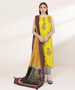 Best Sapphire Printed Zari Voile Dupatta Multi