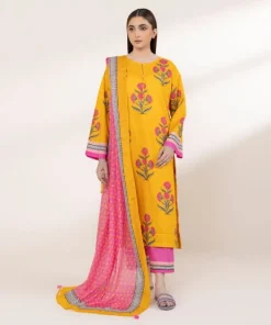 Online Sapphire Printed Zari Voile Dupatta Pink