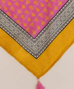 Online Sapphire Printed Zari Voile Dupatta Pink