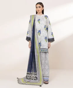 Discount Sapphire Printed Zari Voile Dupatta Black