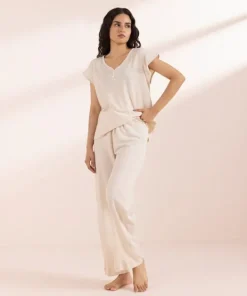 New Sapphire Pull-On Trousers Beige