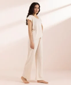 New Sapphire Pull-On Trousers Beige