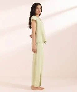 Discount Sapphire Pull-On Trousers Sage Green