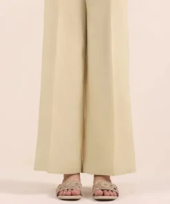 Hot Sapphire Raw Silk Culottes Beige