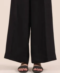 Fashion Sapphire Raw Silk Culottes Black