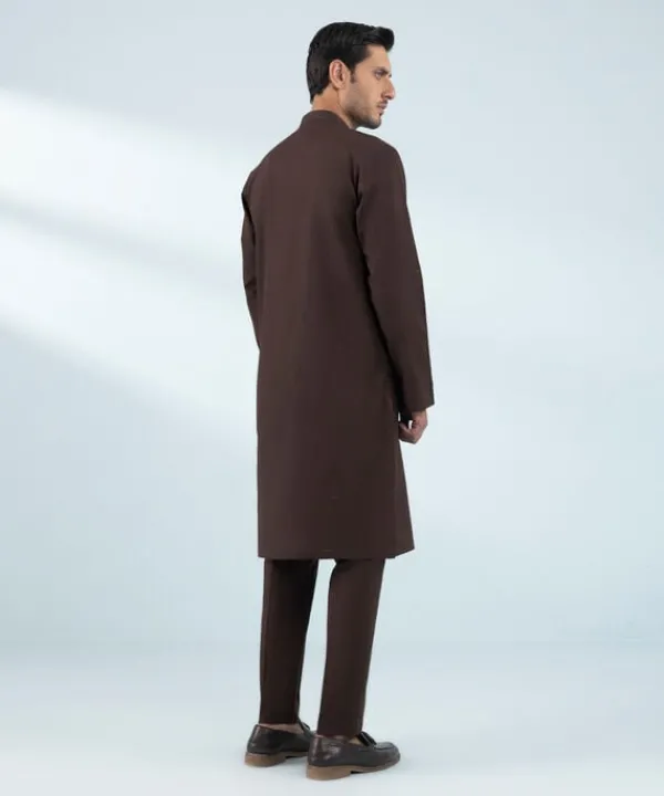 New Sapphire Schiffli Embroidered Cotton Suit - Regular Fit Maroon