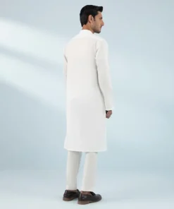 Online Sapphire Schiffli Embroidered Cotton Suit - Regular Fit White
