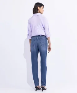 Fashion Sapphire Slim-Fit Jeans Blue Wash