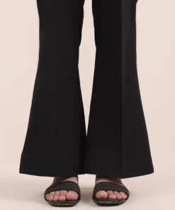New Sapphire Solid Cambric Boot-Cut Pants Black
