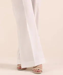 Discount Sapphire Solid Cambric Boot-cut Pants White