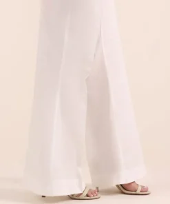 Discount Sapphire Solid Cambric Boot-cut Pants White