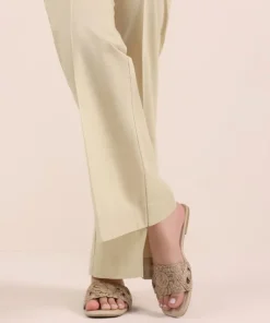 Discount Sapphire Solid Cambric Boot-Cut Pants Beige