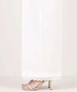 Fashion Sapphire Solid Cambric Culottes