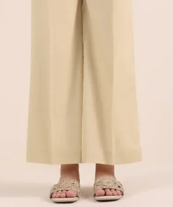 Sale Sapphire Solid Cambric Culottes Beige