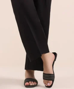 Clearance Sapphire Solid Cambric Culottes Black