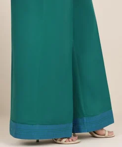 Online Sapphire Solid Cambric Culottes Green