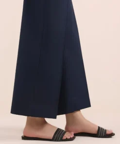 Discount Sapphire Solid Cambric Culottes Blue