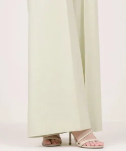 Clearance Sapphire Solid Cambric Flared Pants