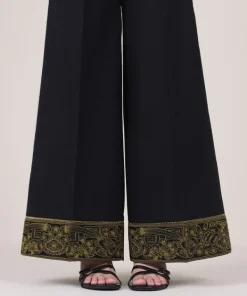 Discount Sapphire Solid Cambric Flared Pants