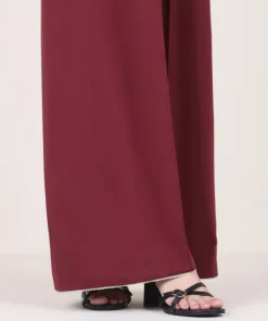 Online Sapphire Solid Cambric Flared Pants