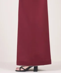 Online Sapphire Solid Cambric Flared Pants