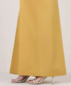 Fashion Sapphire Solid Cambric Flared Pants