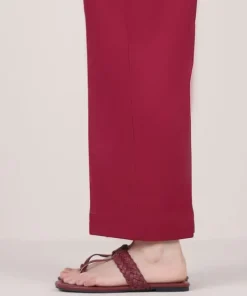 Online Sapphire Solid Cambric Flared Pants