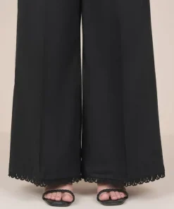 Best Sapphire Solid Cambric Flared Pants