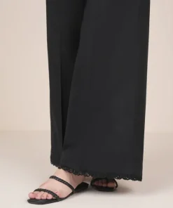 Best Sapphire Solid Cambric Flared Pants