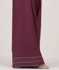 New Sapphire Solid Cambric Flared Pants
