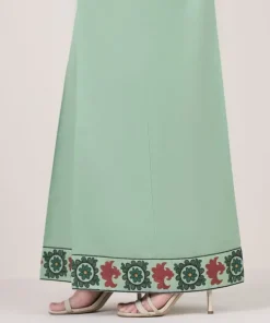 Fashion Sapphire Solid Cambric Flared Pants
