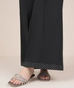 Outlet Sapphire Solid Cambric Flared Pants
