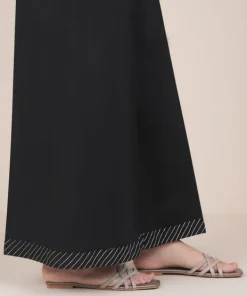 Outlet Sapphire Solid Cambric Flared Pants