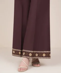Hot Sapphire Solid Cambric Flared Pants
