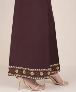 Hot Sapphire Solid Cambric Flared Pants