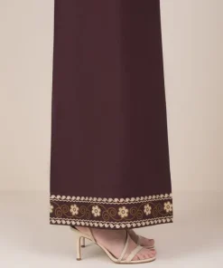 Hot Sapphire Solid Cambric Flared Pants