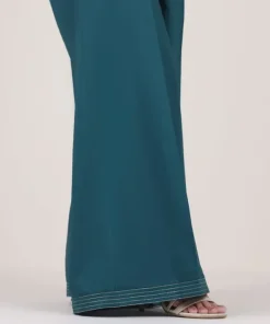 Best Sapphire Solid Cambric Flared Pants