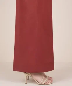 Fashion Sapphire Solid Cambric Flared Pants